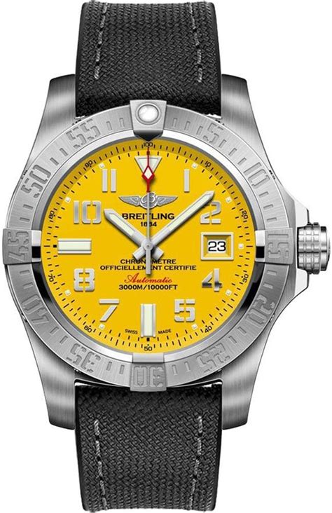 breitling avenger yellow used|breitling avenger ebay.